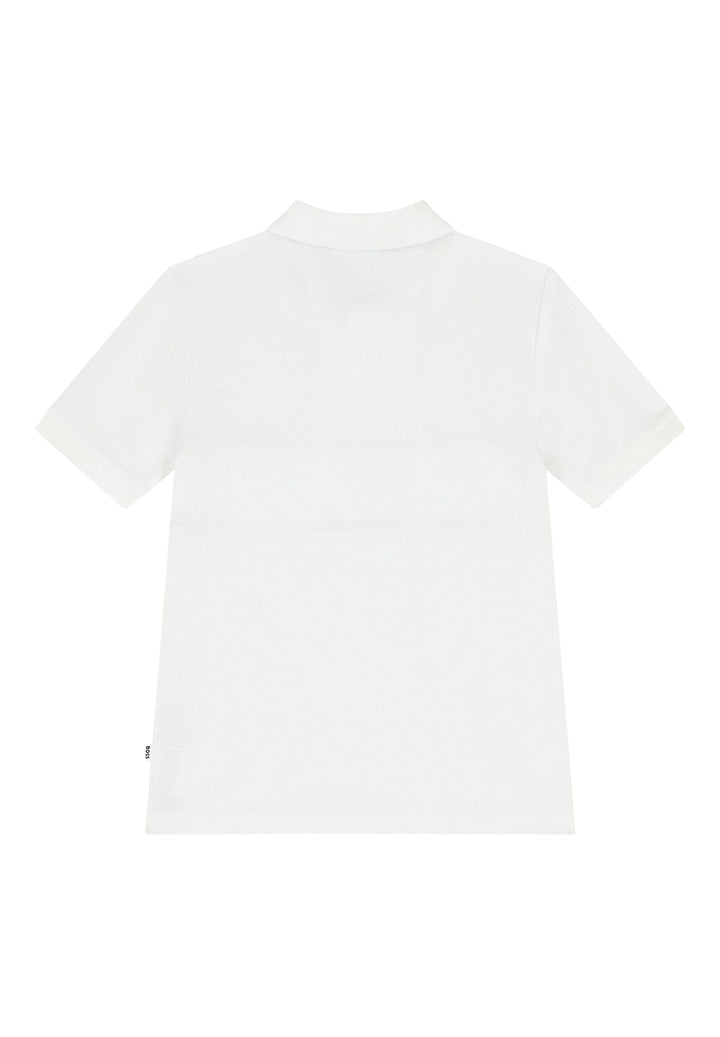 Polo blanca para niño