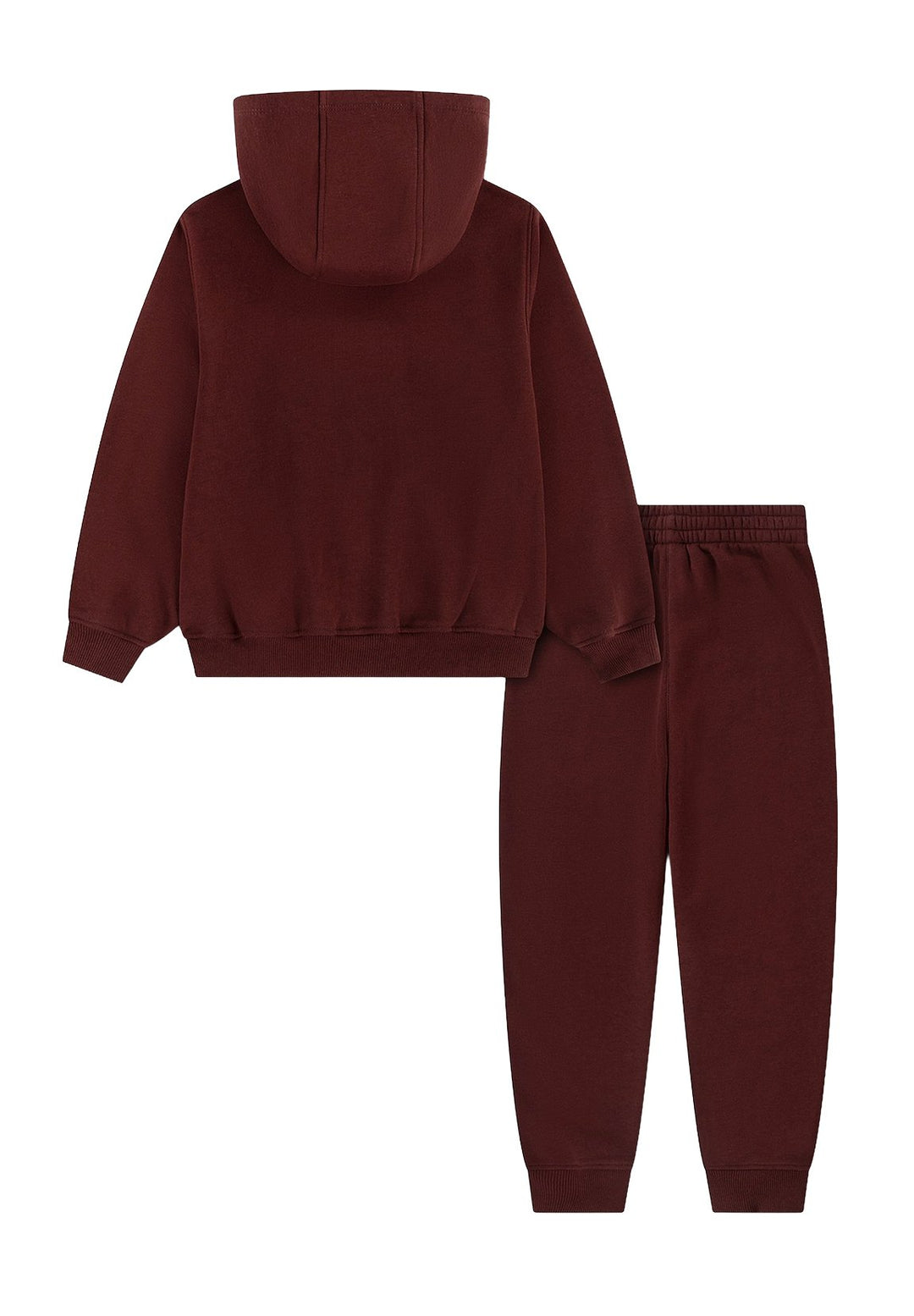Bordeauxfarbener Sweatshirt-Anzug für Kinder