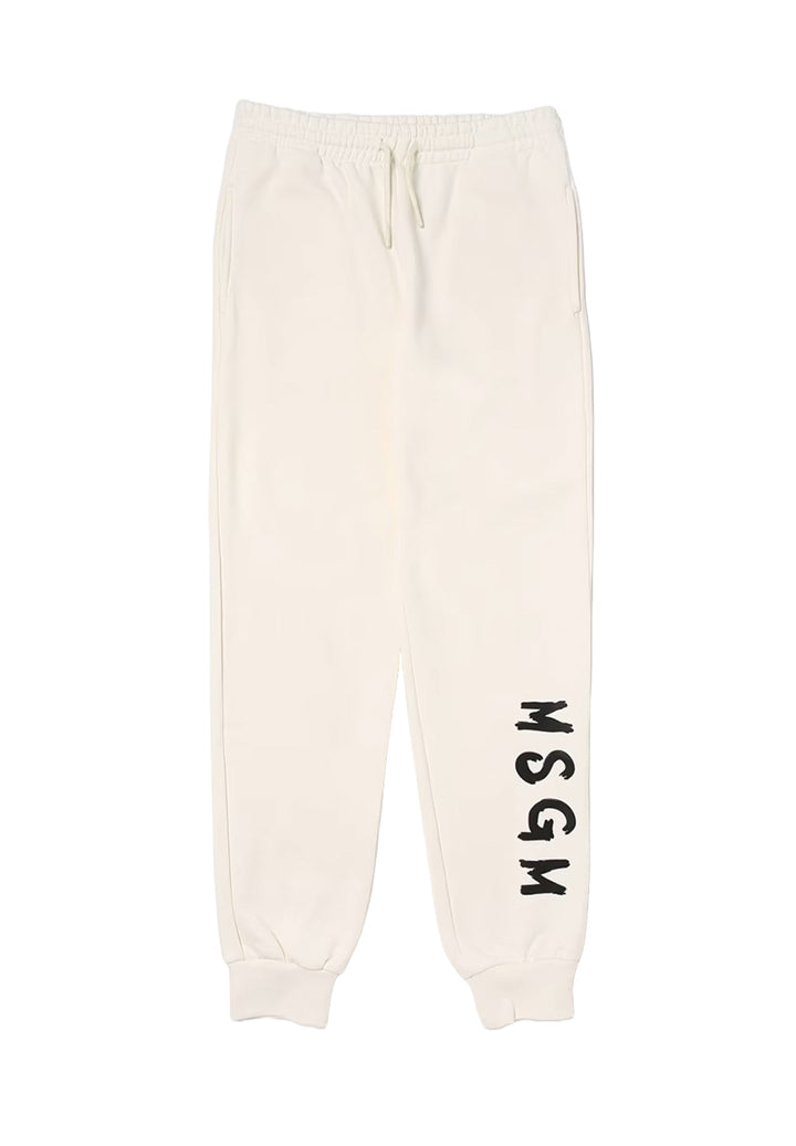 Pantalon de survêtement crème pour filles