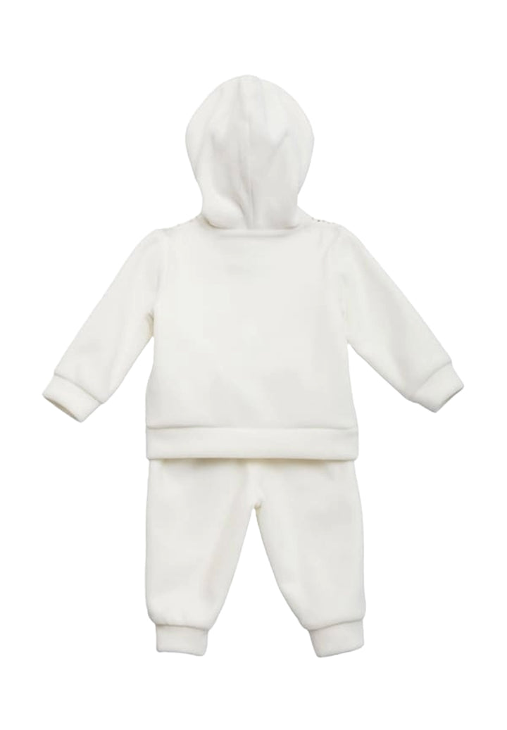 Weißes Sweatshirt-Set für Babymädchen