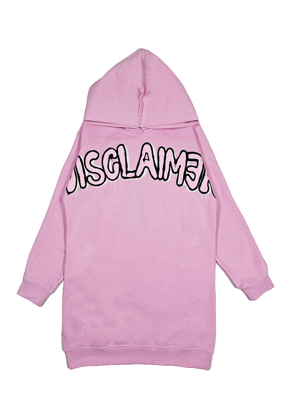 Pink sweatshirt dress for baby girl