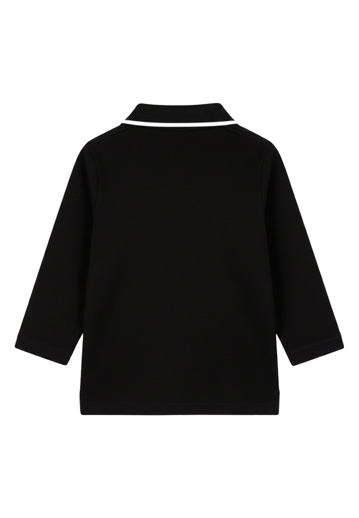 Black polo shirt for boy