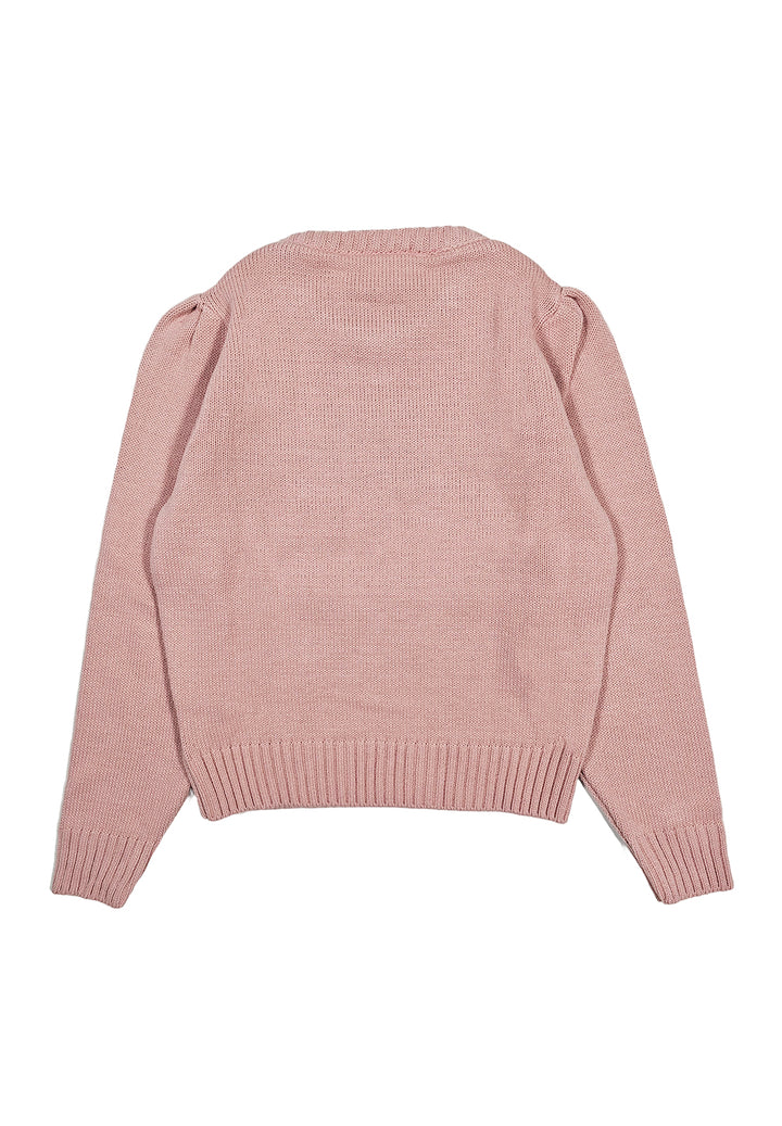 Suéter rosa para niña