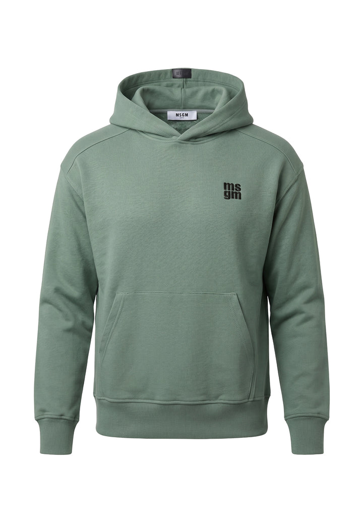 Green hooded sweatshirt for child