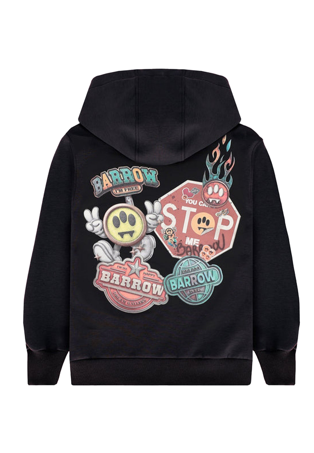 Sudadera con capucha negra unisex