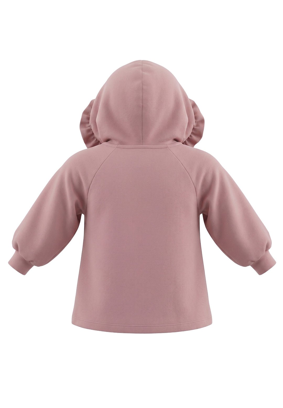 Vestido sudadera rosa para niña