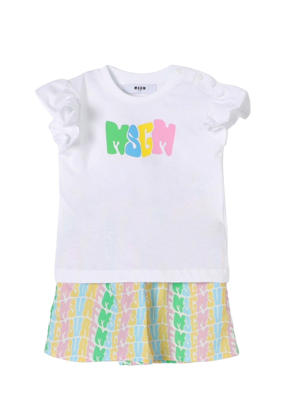 Mehrfarbiges Outfit für Babymädchen