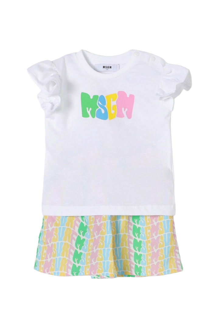 Mehrfarbiges Outfit für Babymädchen
