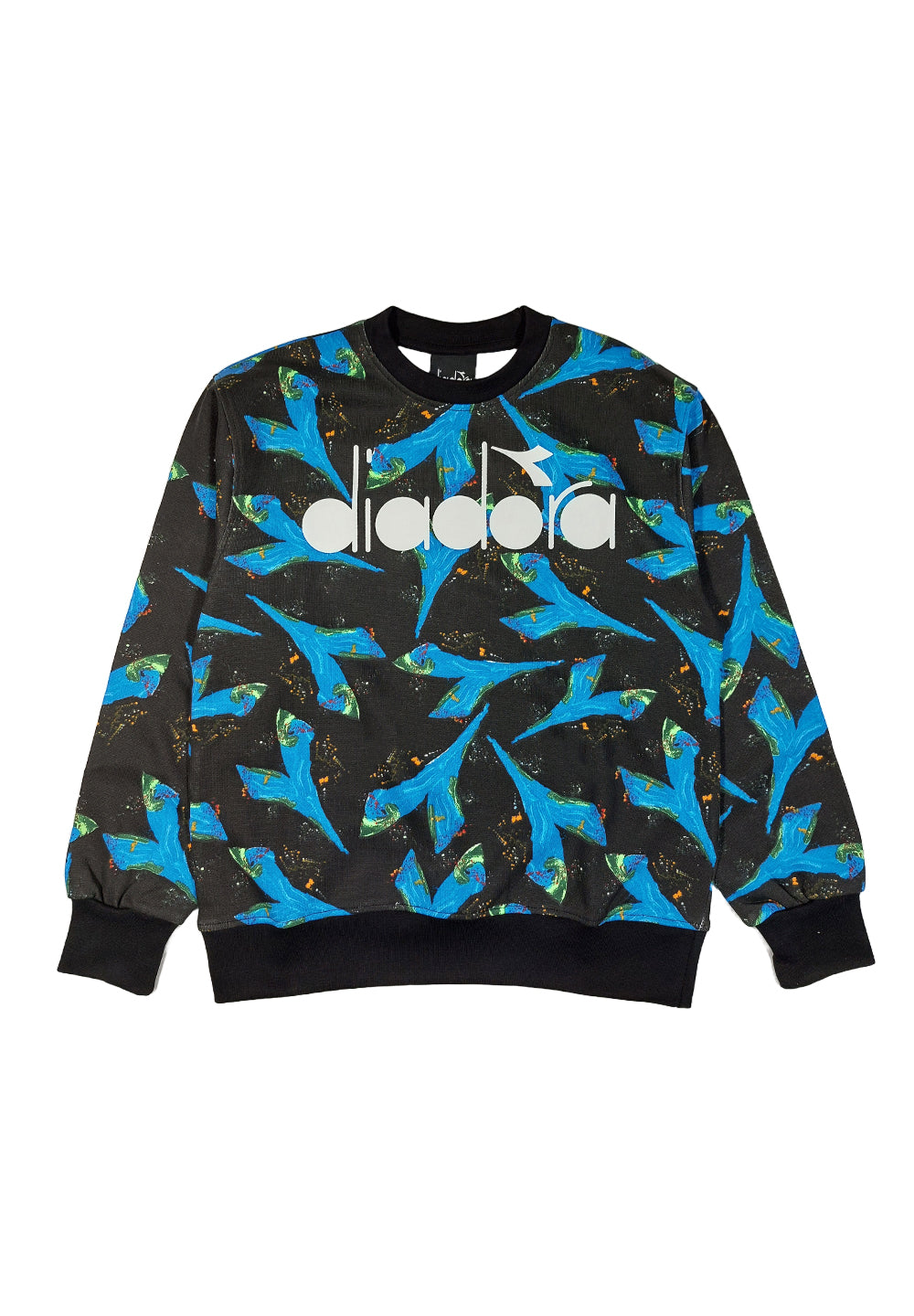 Schwarzes Sweatshirt mit Rundhalsausschnitt für Jungen