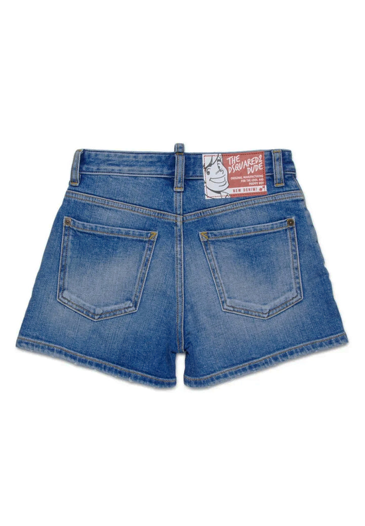 Blue denim shorts for boys