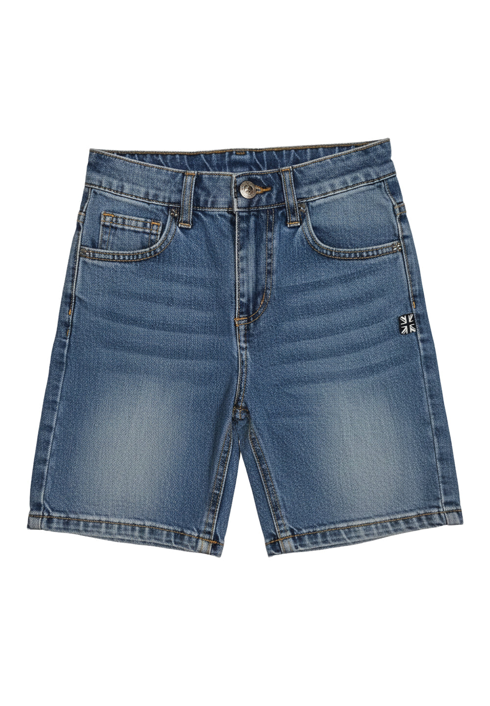 Boy's blue denim Bermuda shorts