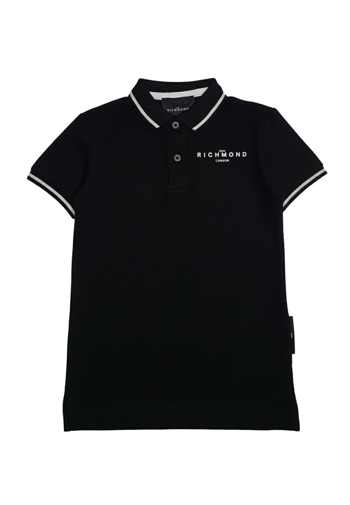 Schwarzes Poloshirt für Jungen