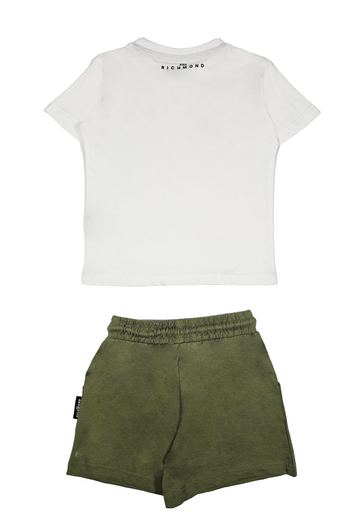 Ensemble blanc et vert pour enfants