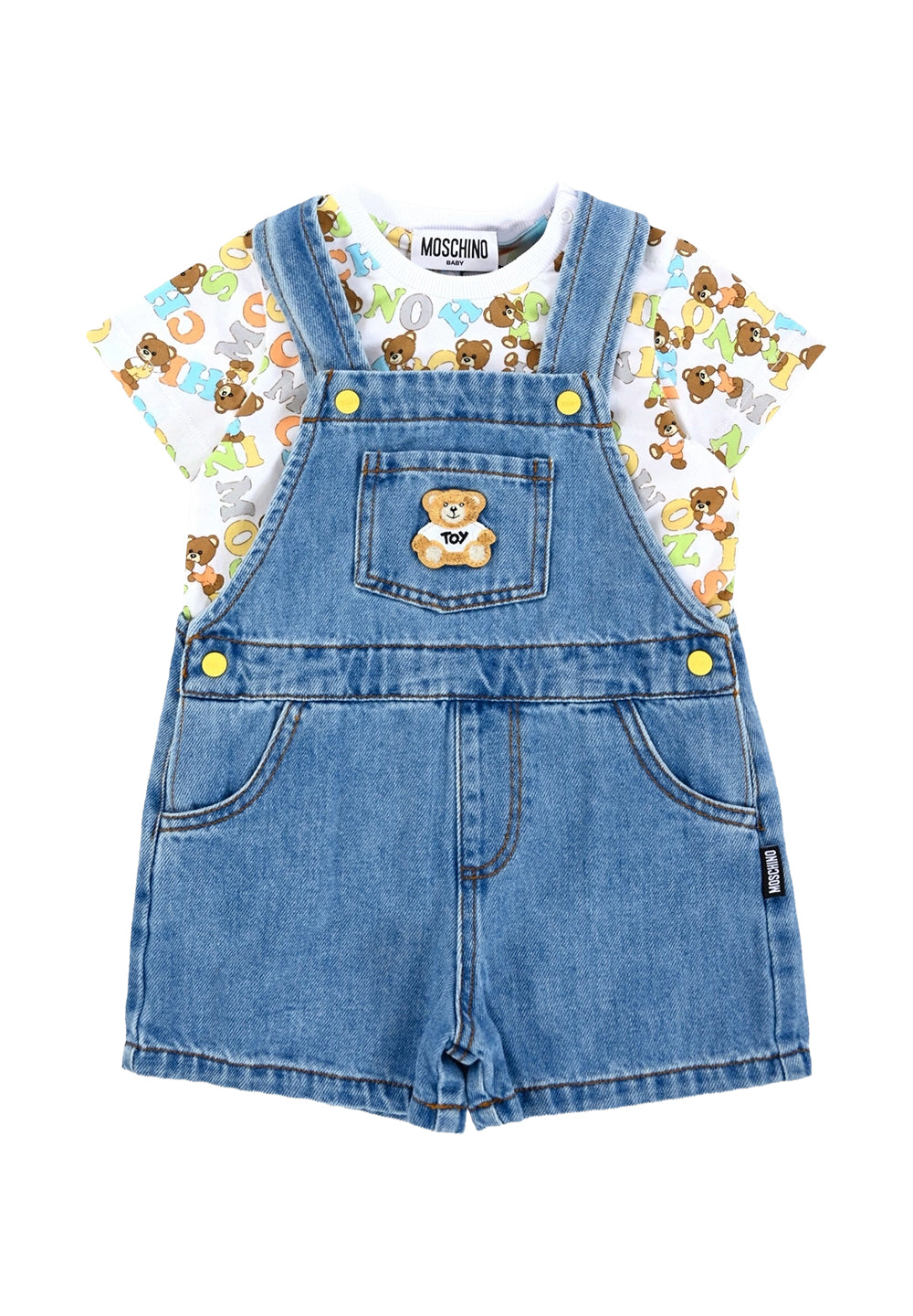 Blaue Jeans-Overalls für Neugeborene