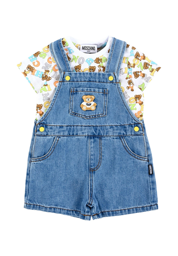 Blaue Jeans-Overalls für Neugeborene