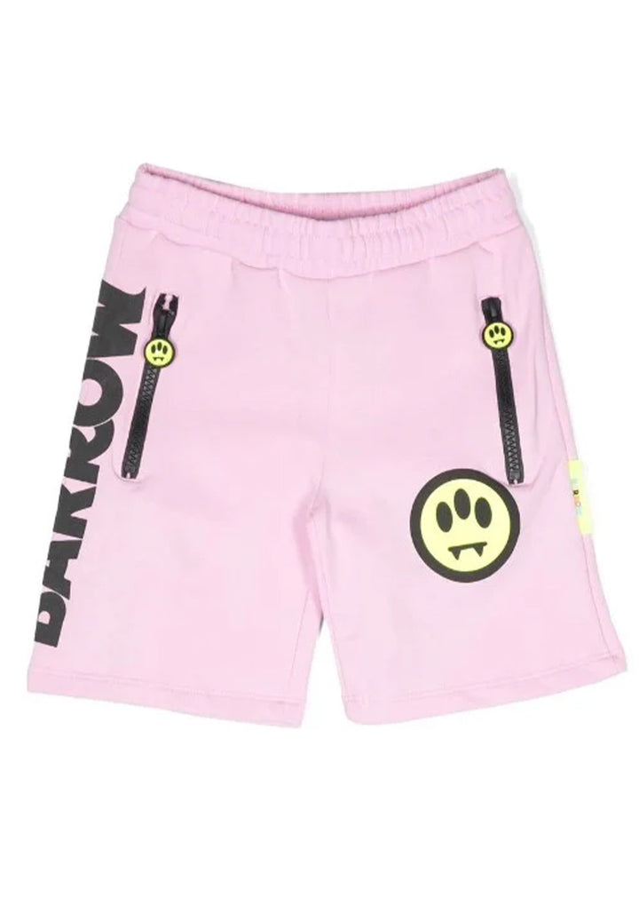 Pink sweatshirt shorts for girls