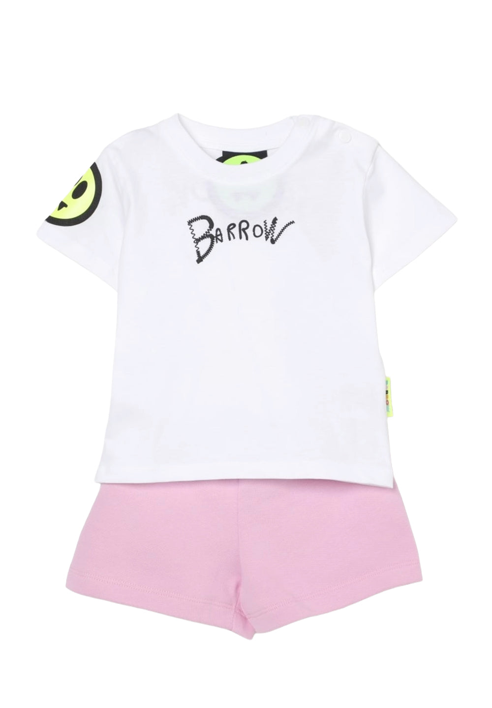 Tenue blanche et rose pour bébé fille nouveau-née