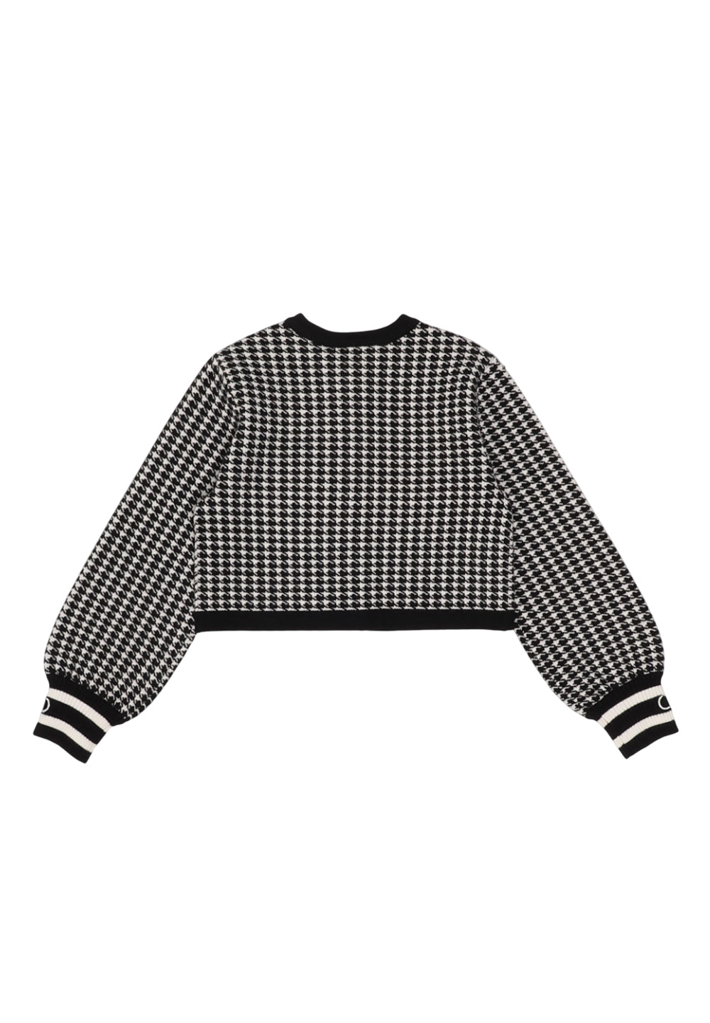 Cárdigan blanco y negro para niña