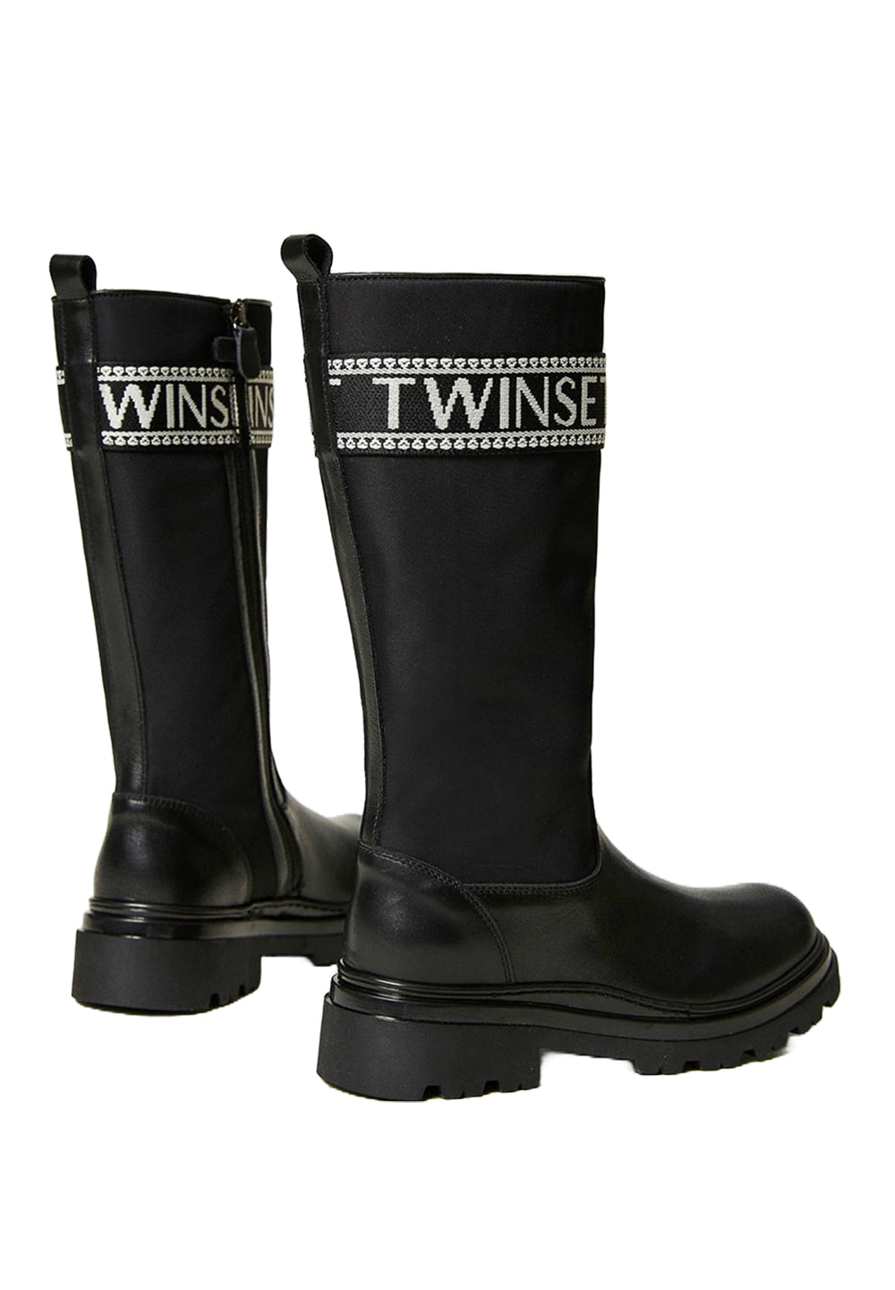 Schwarze hohe Stiefel für Mädchen
