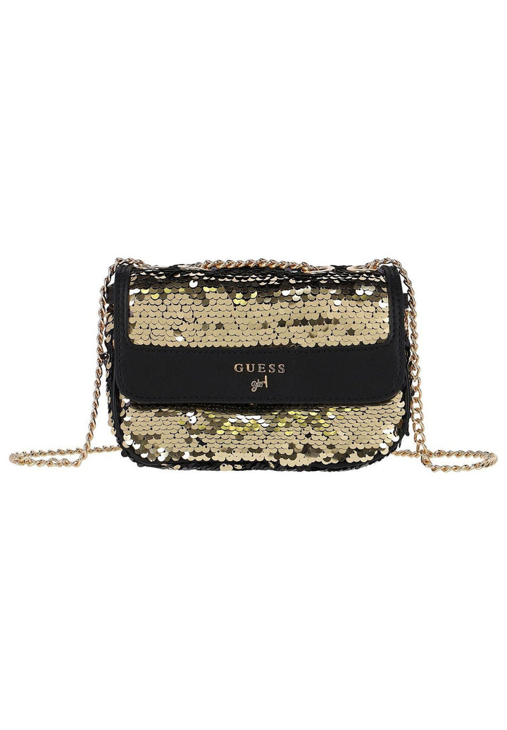 Gold and black handbag for girls