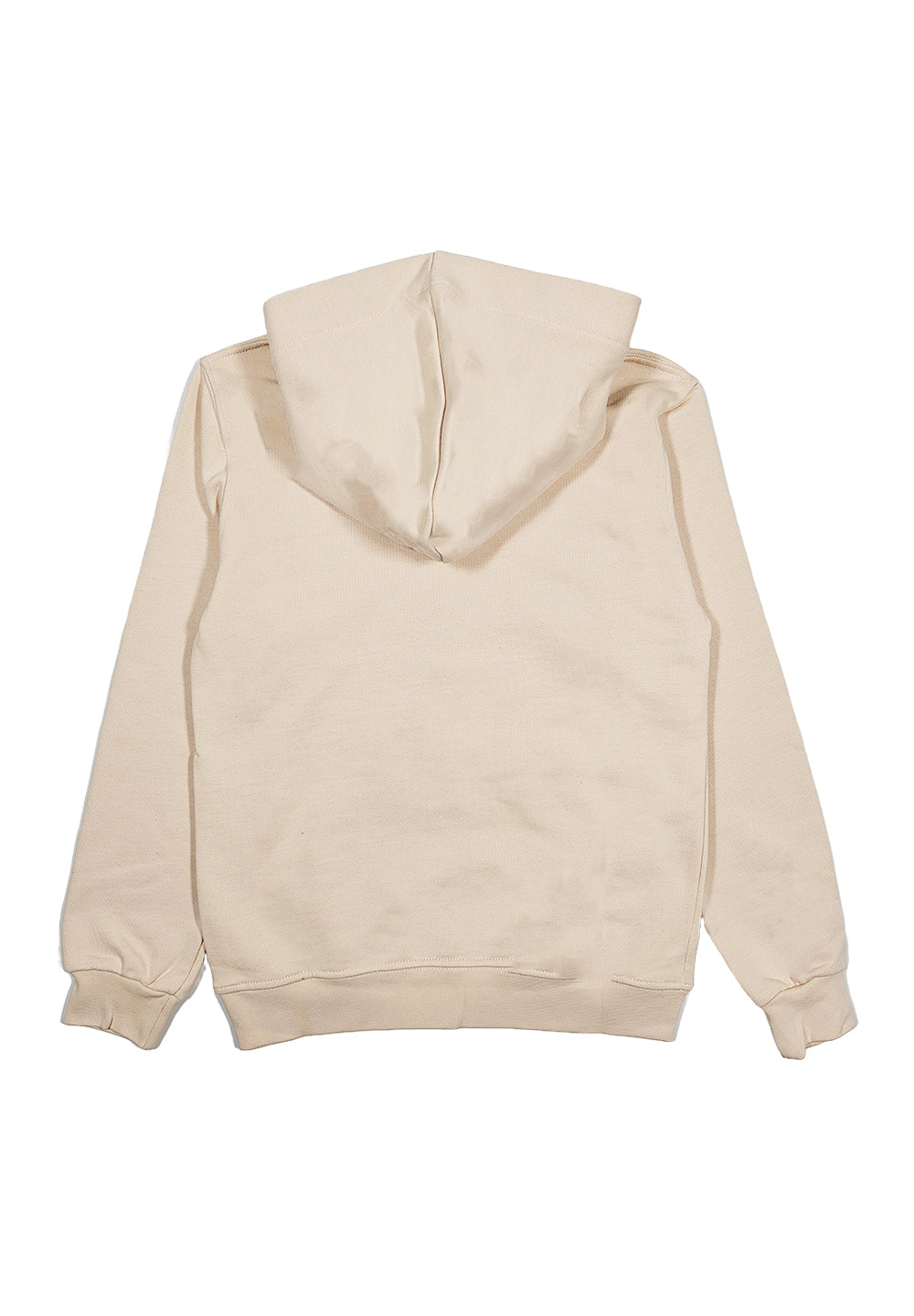 Beige hooded sweatshirt for kids