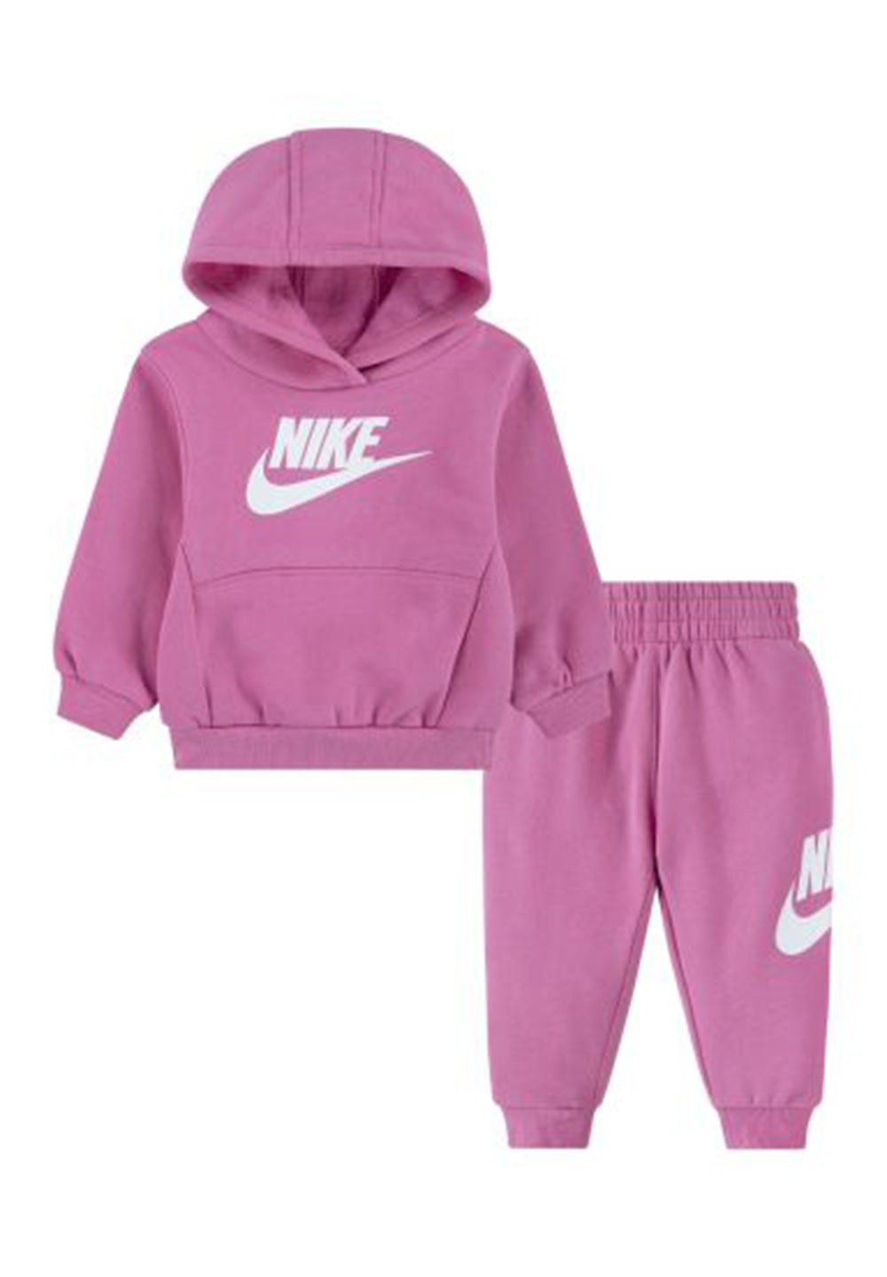 Fuchsiafarbenes Sweatshirt-Set für Babymädchen