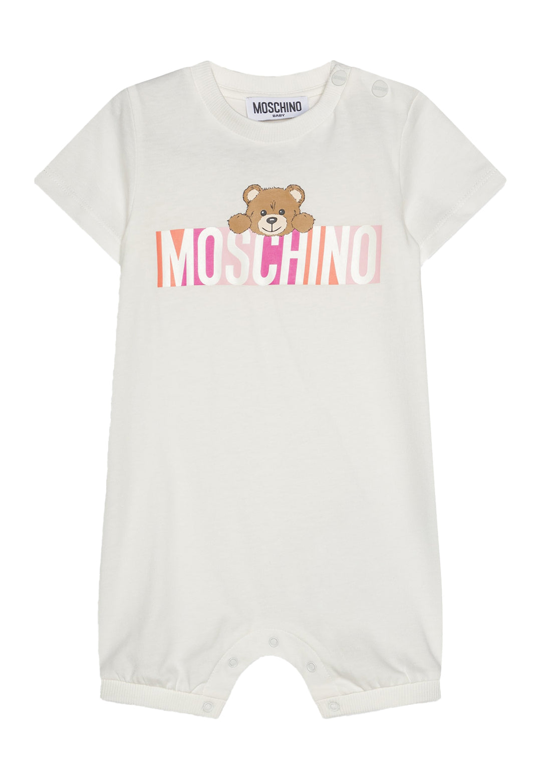 Mameluco blanco para bebé niña