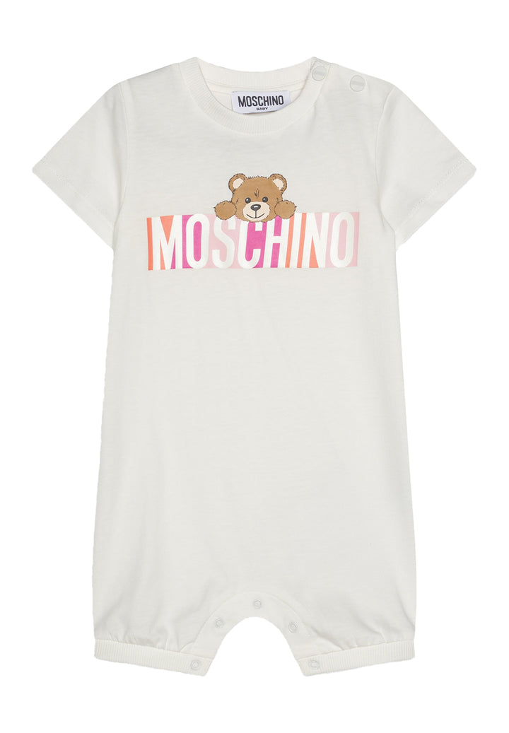 Mameluco blanco para bebé niña