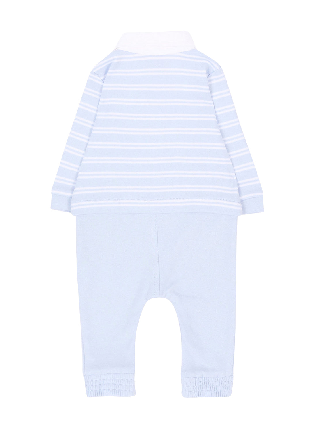 Light blue baby onesie