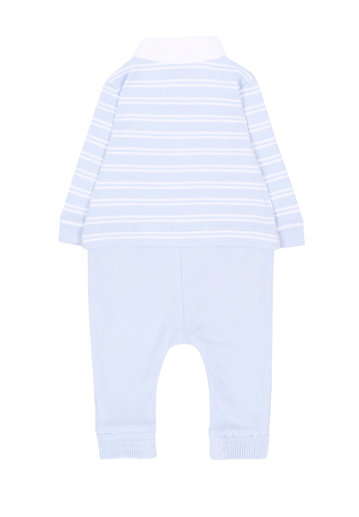 Light blue baby onesie