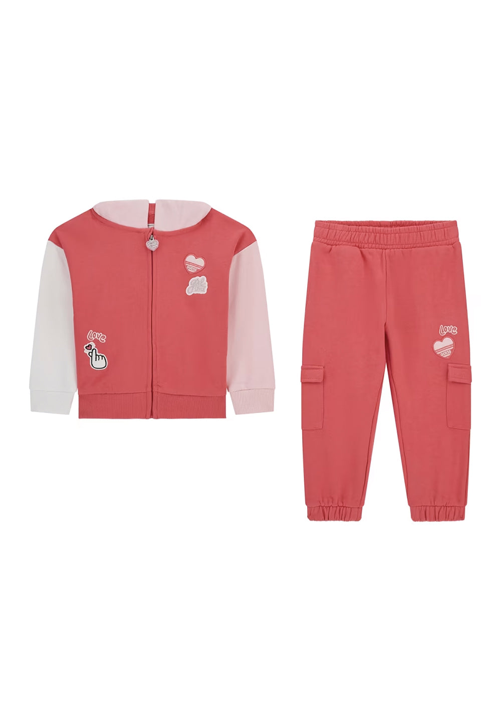 Conjunto de sudadera fucsia para niña