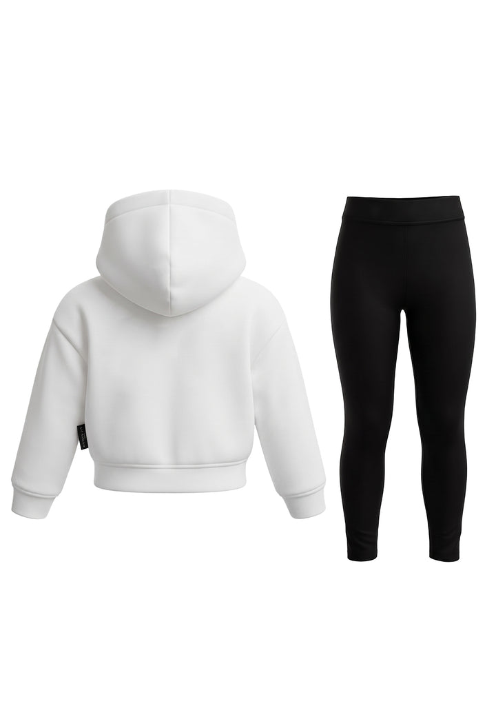 Black and white tracksuit for girls