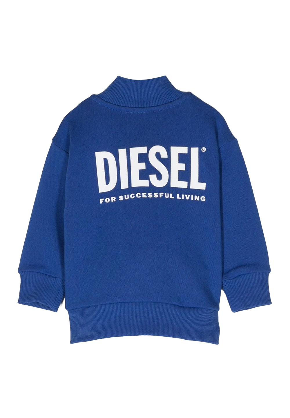 Blue zip-up hoodie for baby