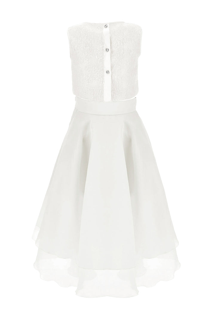 Ensemble haut et jupe blancs pour filles