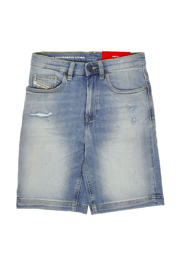 Blue denim Bermuda shorts for boys