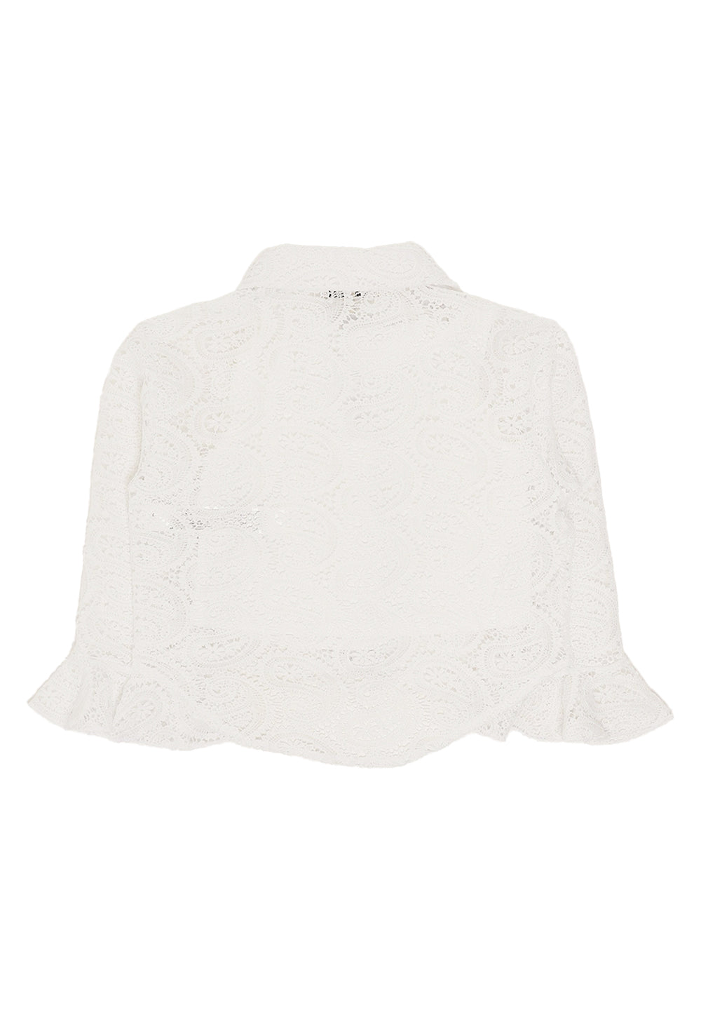 Girl's white shirt and tank top set