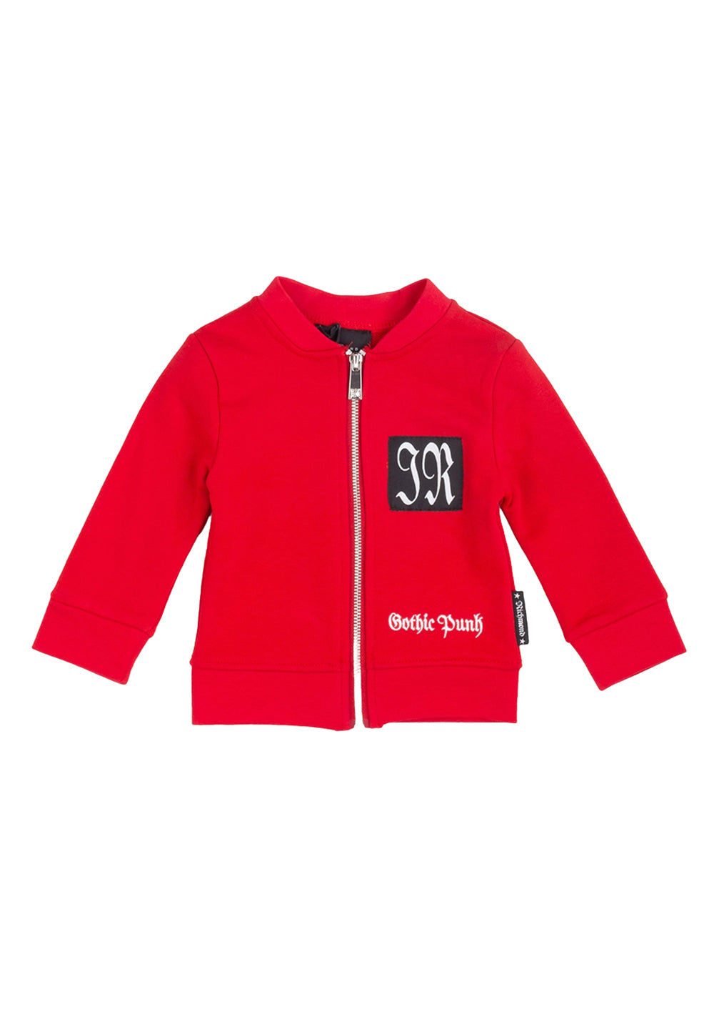 Felpa zip rossa per bambino - Primamoda kids