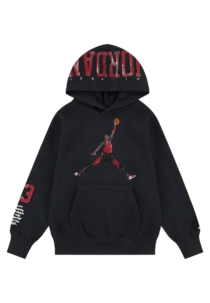 Sudadera con capucha negra para niño