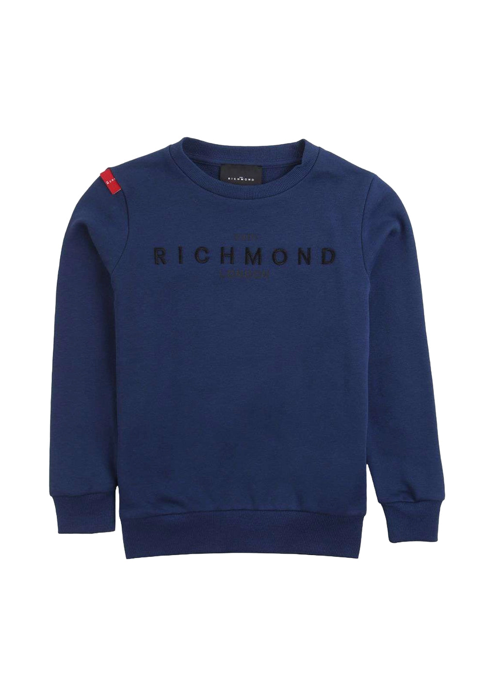 Sweat-shirt bleu à col rond pour enfant