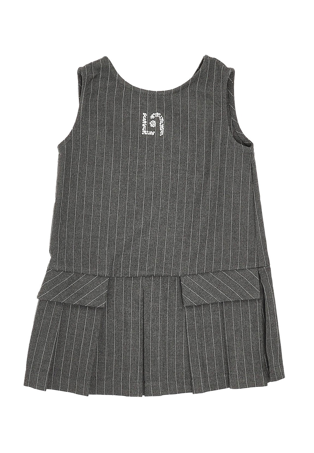 Robe grise pour petite fille