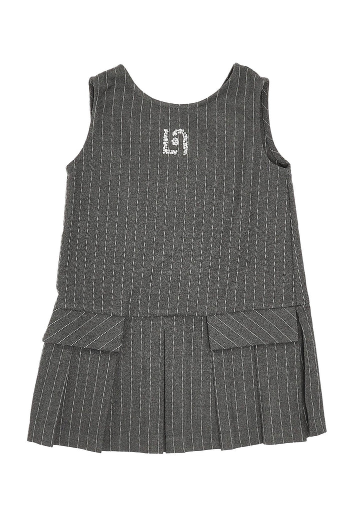Robe grise pour petite fille