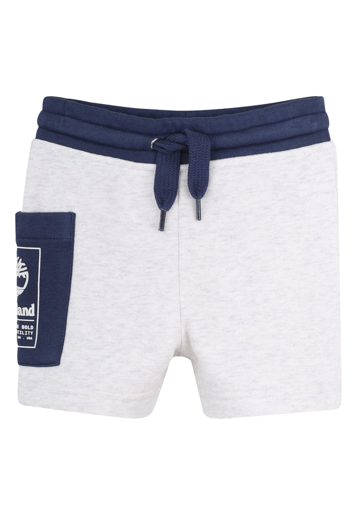 Grey sweatshirt Bermuda shorts for baby