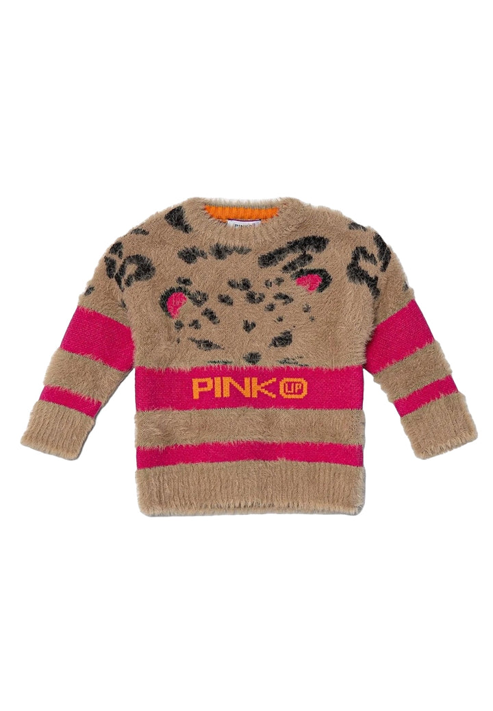 Mehrfarbiger Pullover für Mädchen