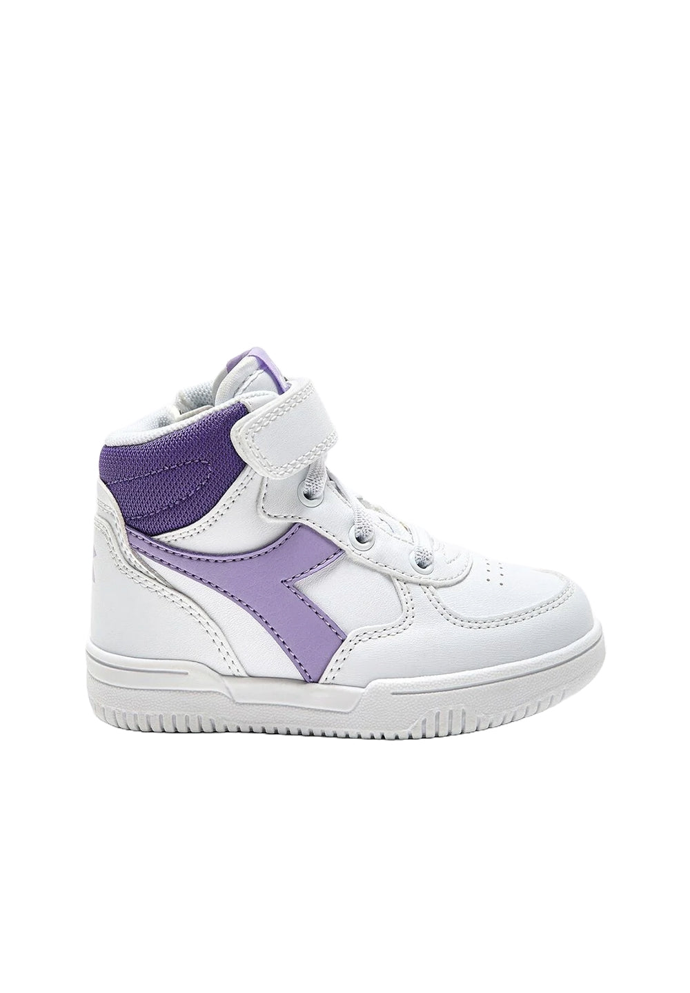 Chaussures blanches et violettes pour nouveau-nés