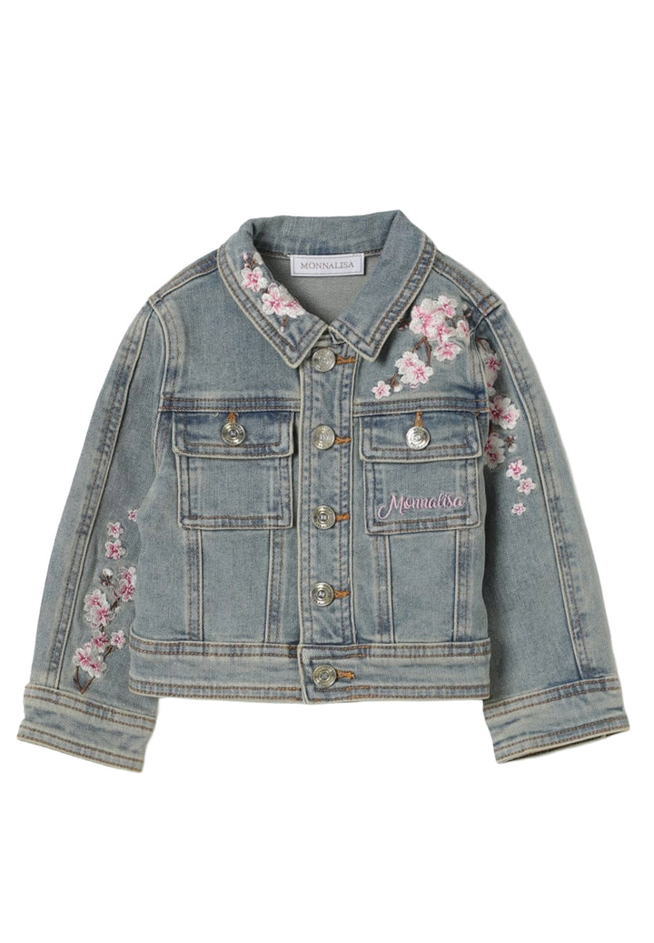 Chaqueta vaquera gris para niña