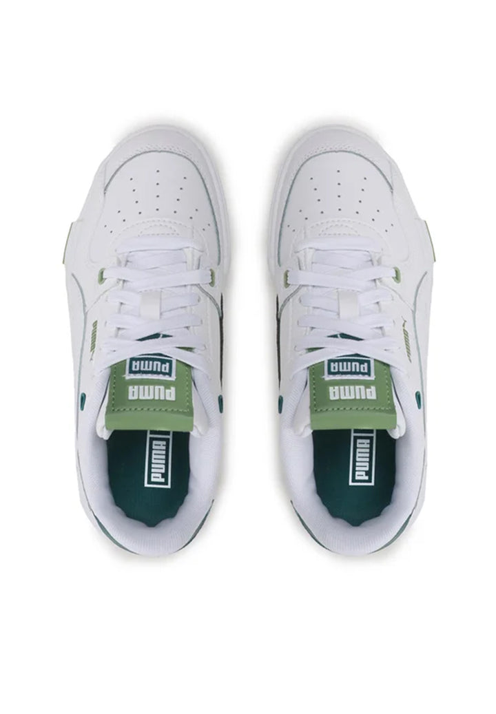 Chaussures blanches et vertes pour enfants