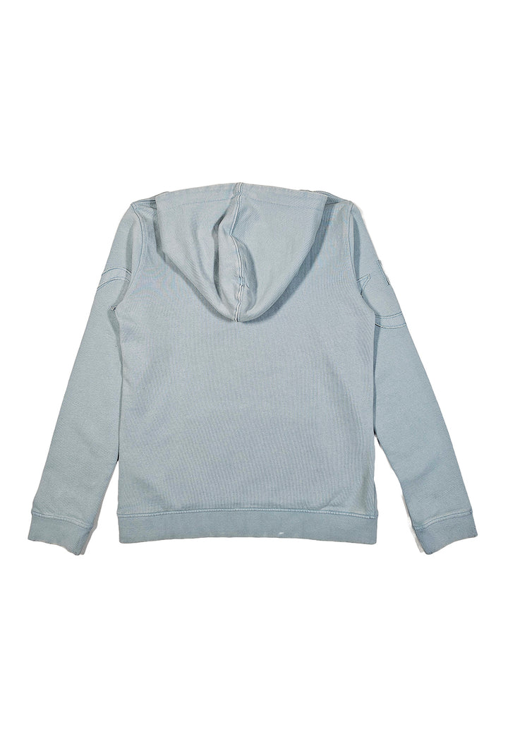 Sudadera con capucha celeste para niña