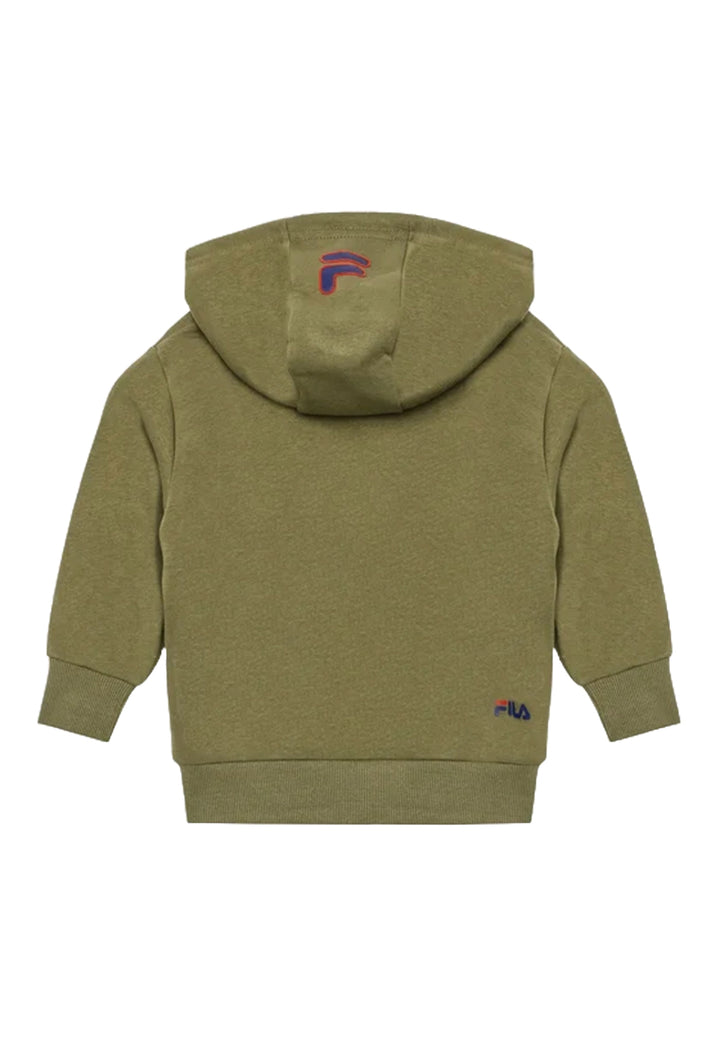 Sudadera con capucha verde para niño