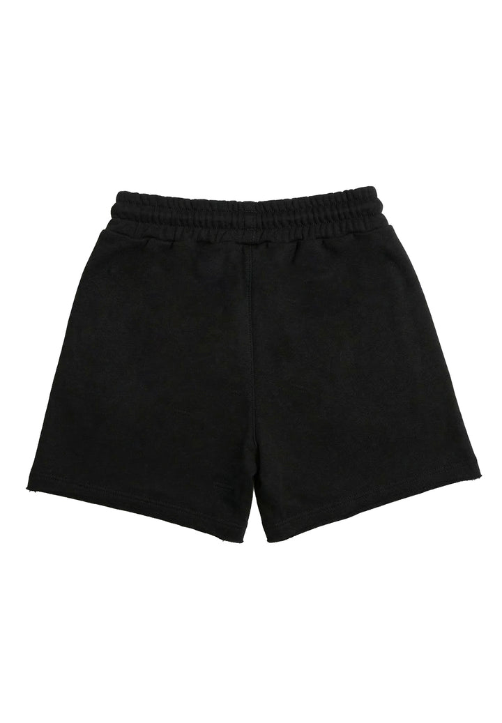 Sudadera corta negra para niña