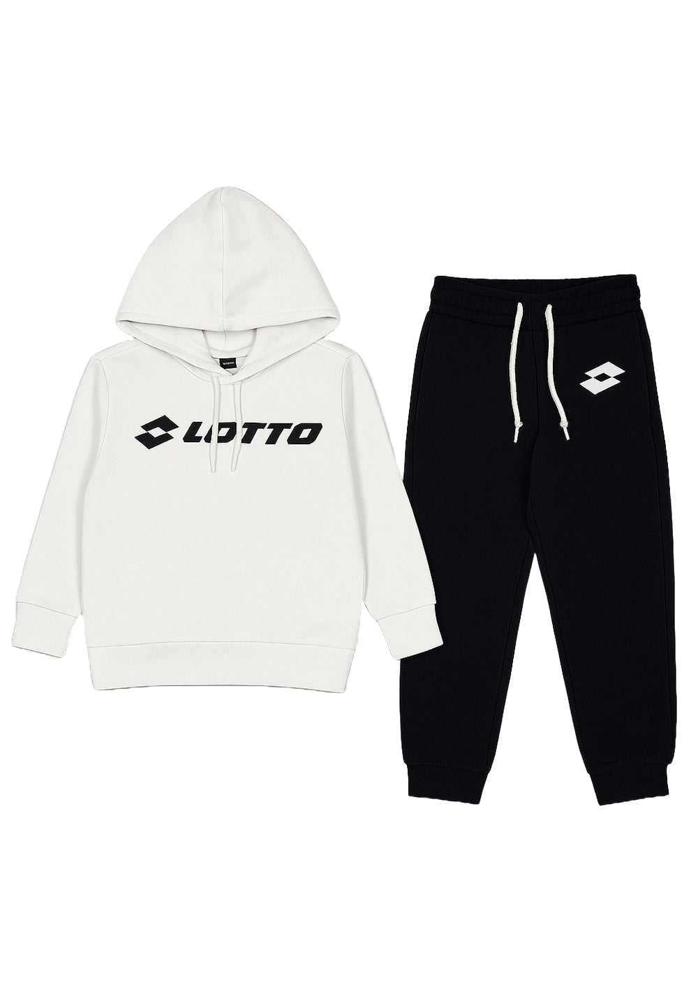 Ensemble sweat-shirt noir et blanc pour enfant